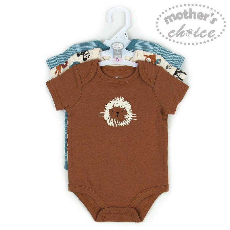 Body cho bé sơ sinh Mother's Choice - combo 3 chiếc kèm móc - Image 2